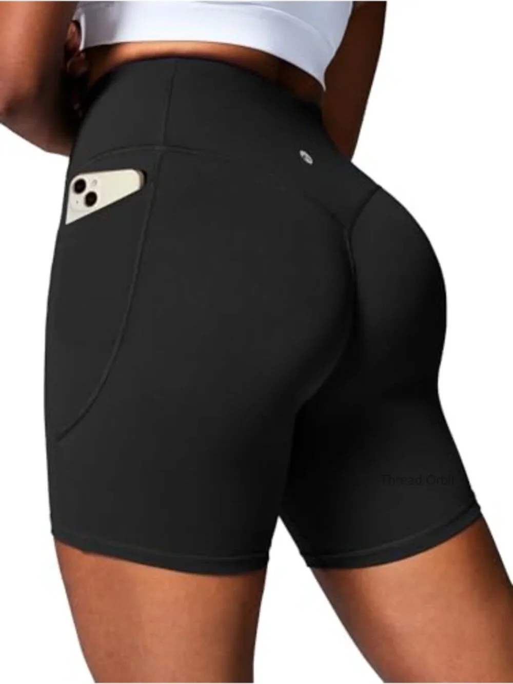 Butt Lifting Biker Shorts Women Tummy Control 6" High Waist Yoga Shorts with